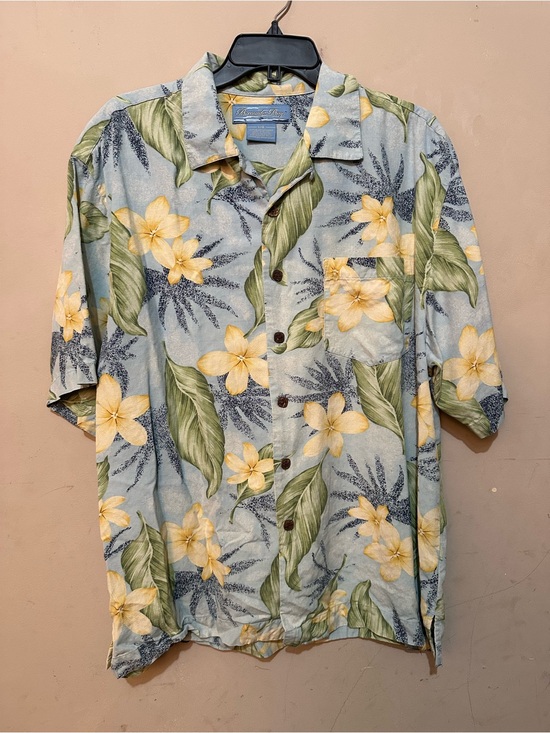 Bermuda Bay Other - Bermuda Bay Short Sleeve Button Up Hawaiian Shirt Men's Size L 100% Silk